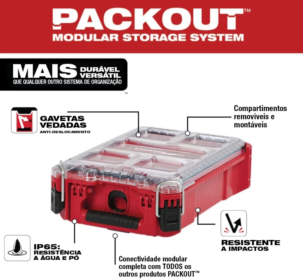 Milwaukee Electric Tool 48-22-8435 Pack out, 5 Compartment, Small Parts Organizer