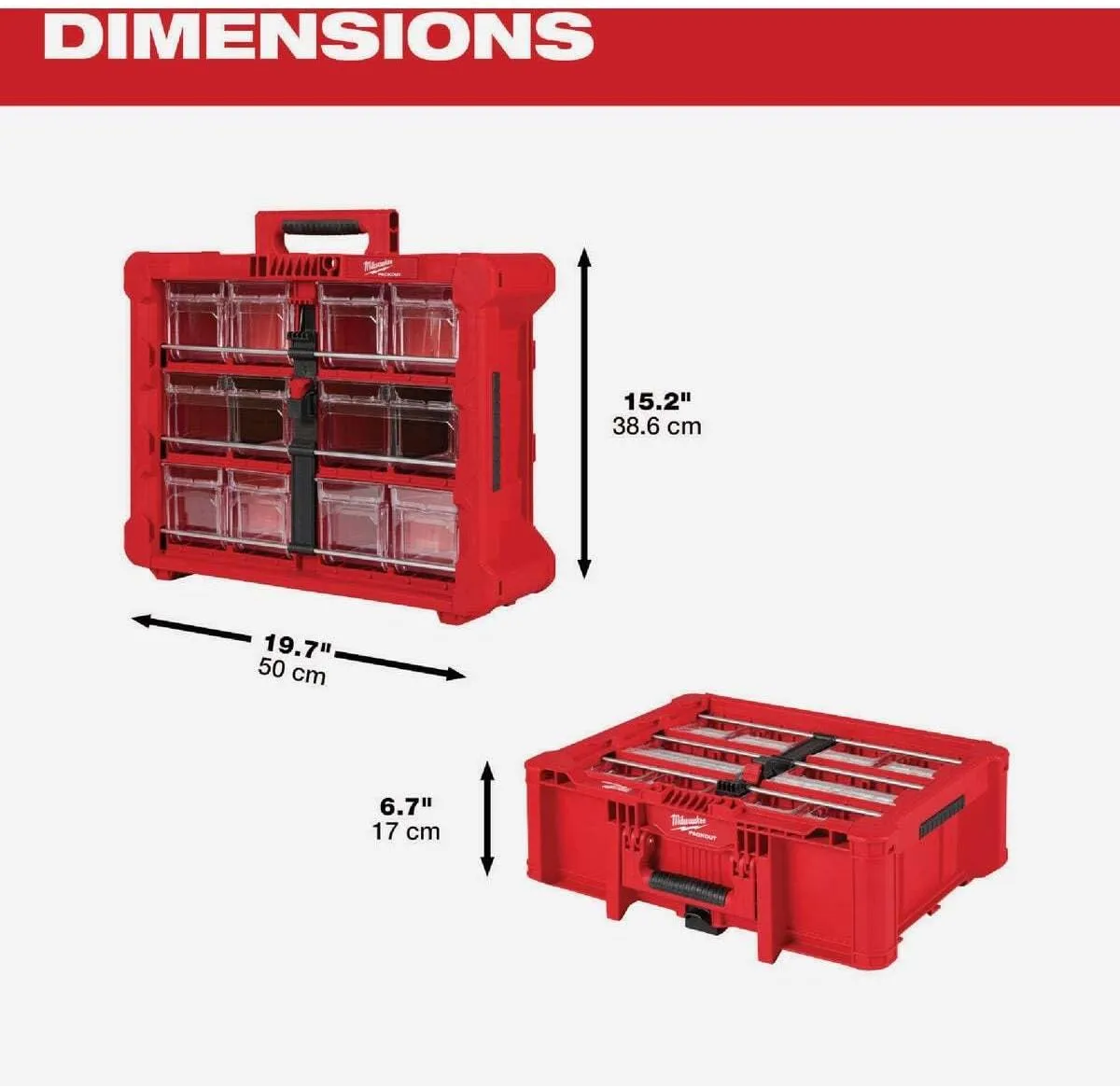 Milwaukee Electric PACKOUT Tilt Bin Organizer (2-Pack)