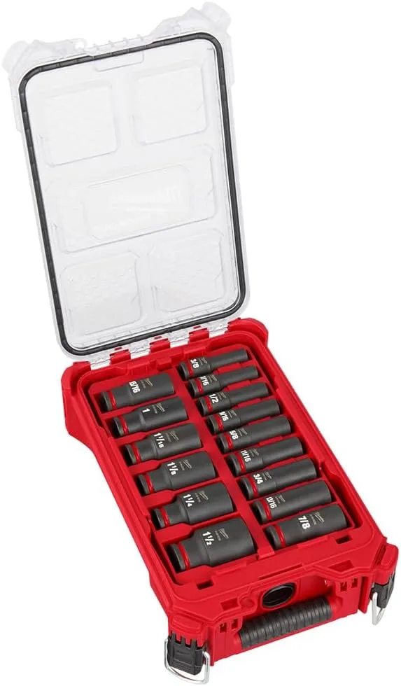 Milwaukee Shockwave Impact Duty 1/2in Drive 15-Pc SAE Socket Set