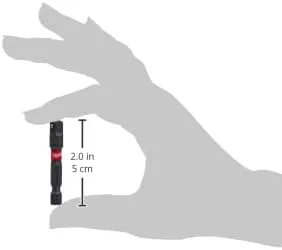 Milwaukee 48-32-5030 Shockwave Steel Impact Duty 1/4 Inch Hex Shank to 1/4 Inch Square Socket Adapter