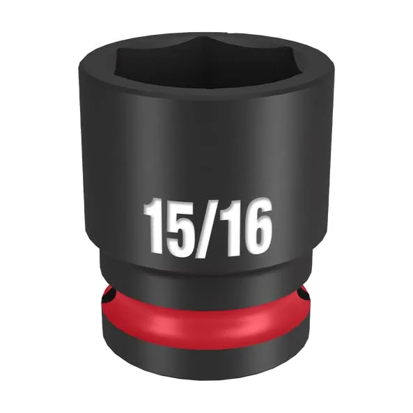 Milwaukee 49666209 Shockwave 6 Point Impact Socket, 1/2 Inch Drive x 15/16 Inch Standard