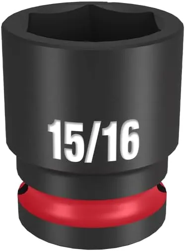 Milwaukee 49666209 Shockwave 6 Point Impact Socket, 1/2 Inch Drive x 15/16 Inch Standard