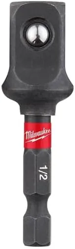 Milwaukee Shockwave Hex/Square 2 in. L Socket Adapter Alloy Steel 1 pk