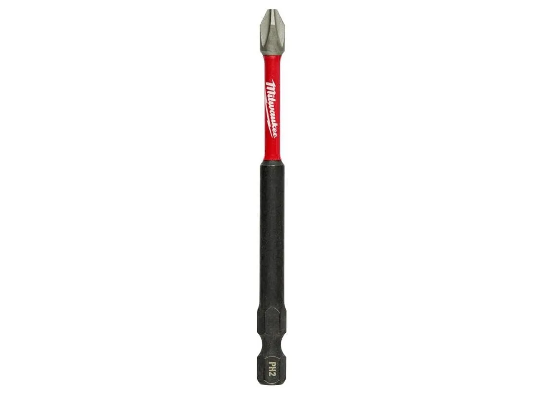 MILWAUKEE ELECTRIC TOOL 48-32-4564 Shockwave 3-1/2" Power Bit Phillips #2 5 Pack