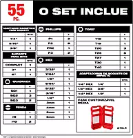 Milwaukee Electric - Shockwave Impact Duty. Driver BIT Set - 55PC