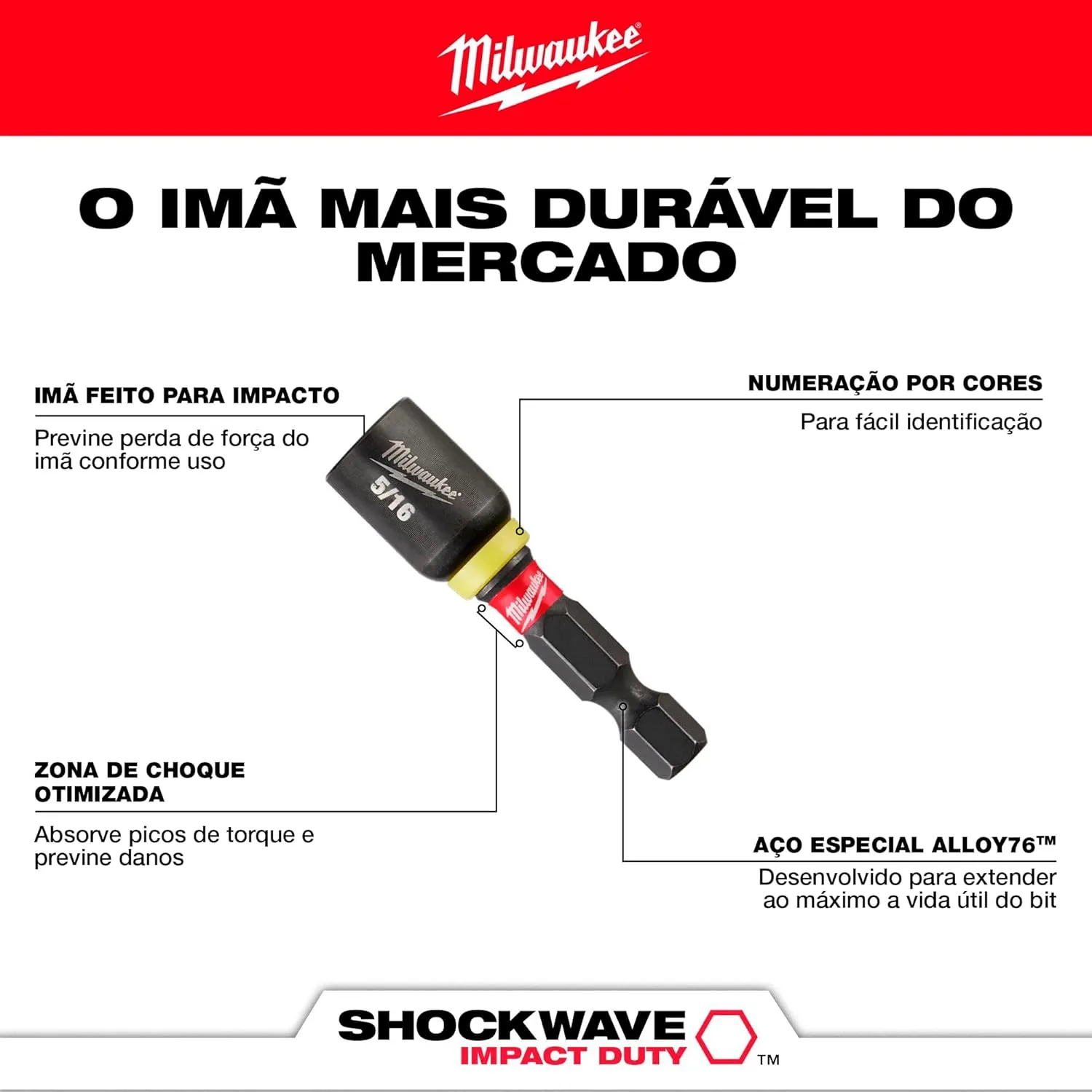Milwaukee Electric - Shockwave Impact Duty. Driver BIT Set - 55PC