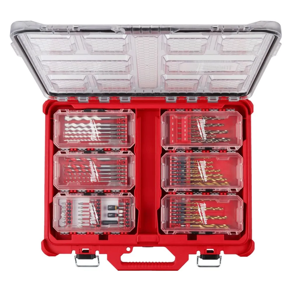 Milwaukee Shockwave Bit & Drill Bit Kit w/ 60 Pcs - 48-32-4097