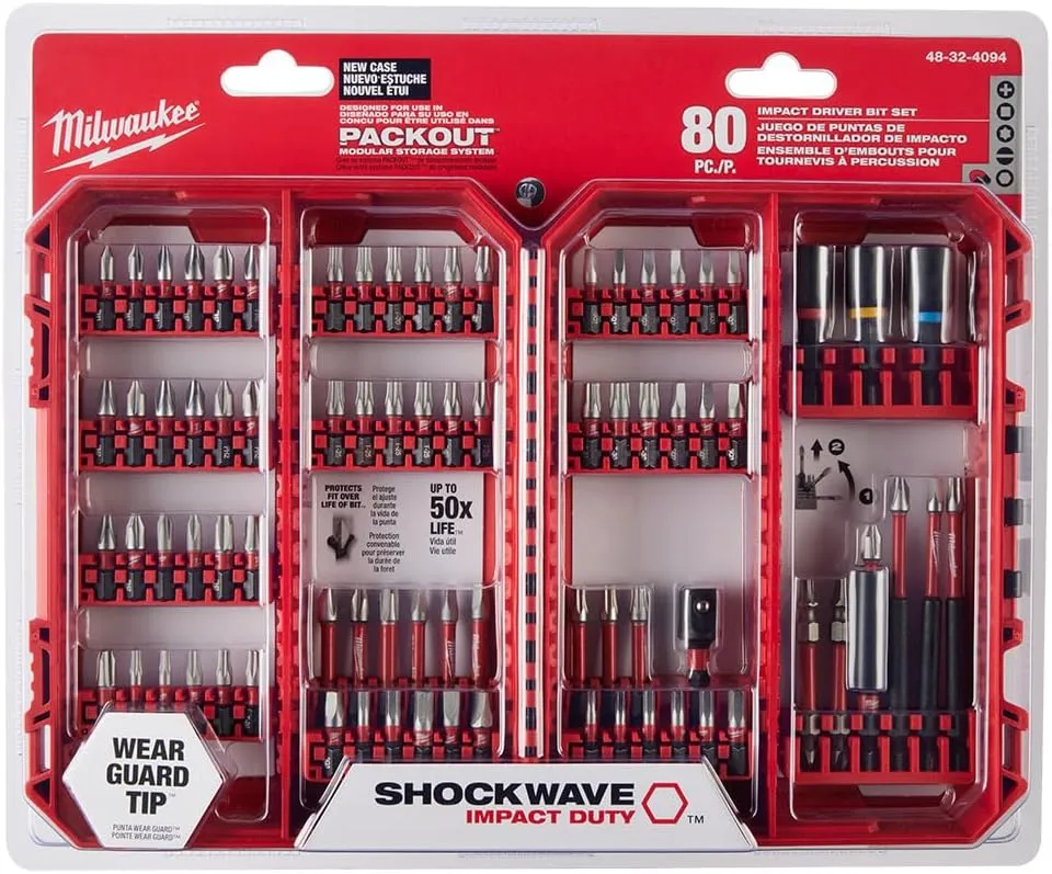 Milwaukee Shockwave Impact Duty Driver Bit Set - 80PC