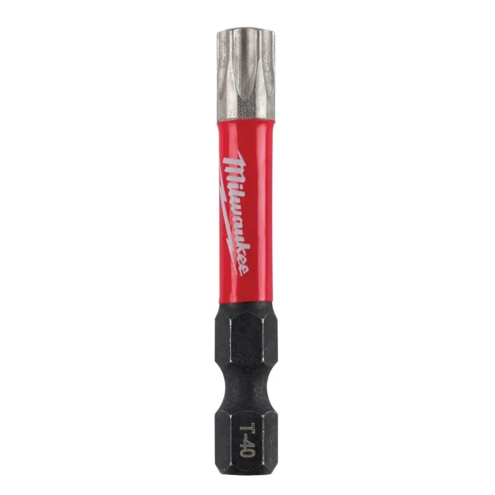 Milwaukee SHOCKWAVE Torx T40 x 2 in. L Impact Power Bit Steel 1 pc.