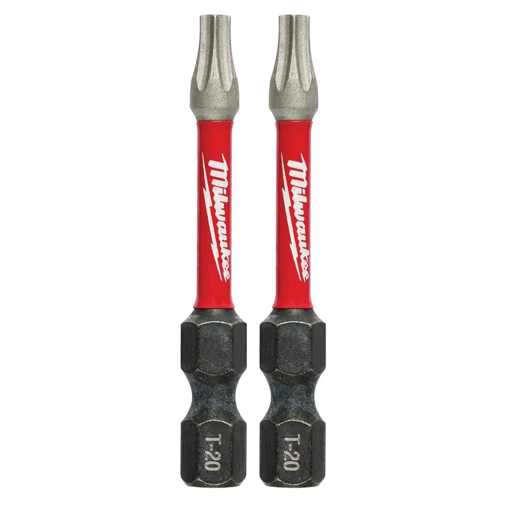Milwaukee 48-32-4784 Shockwave 2-Inch Power Bit Torx T20, 25-Pack