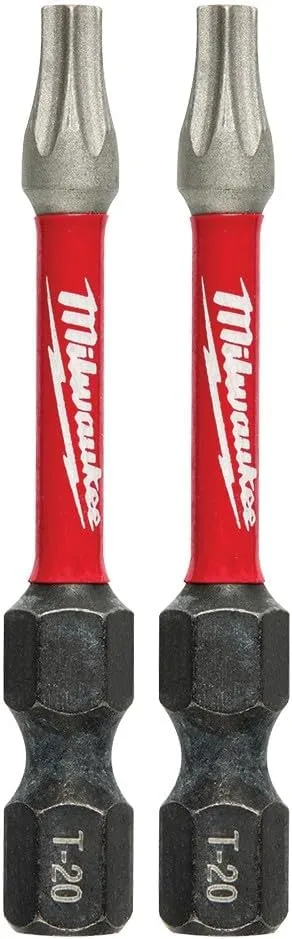 Milwaukee 48-32-4784 Shockwave 2-Inch Power Bit Torx T20, 25-Pack
