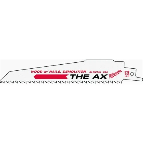 Milwaukee 48-00-8026 Super Sawzall Blade 5 Teeth per Inch 9-Inch Length, 25 count