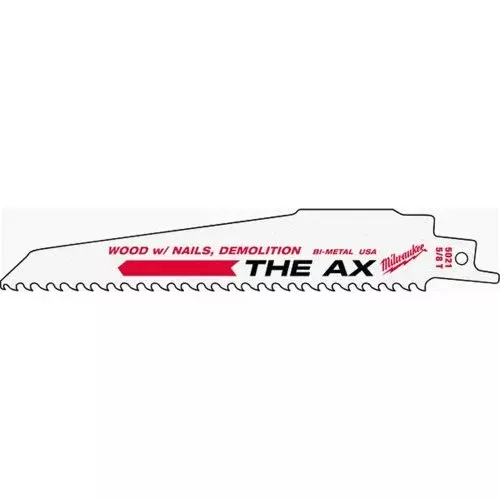 Milwaukee 48-00-8026 Super Sawzall Blade 5 Teeth per Inch 9-Inch Length, 25 count