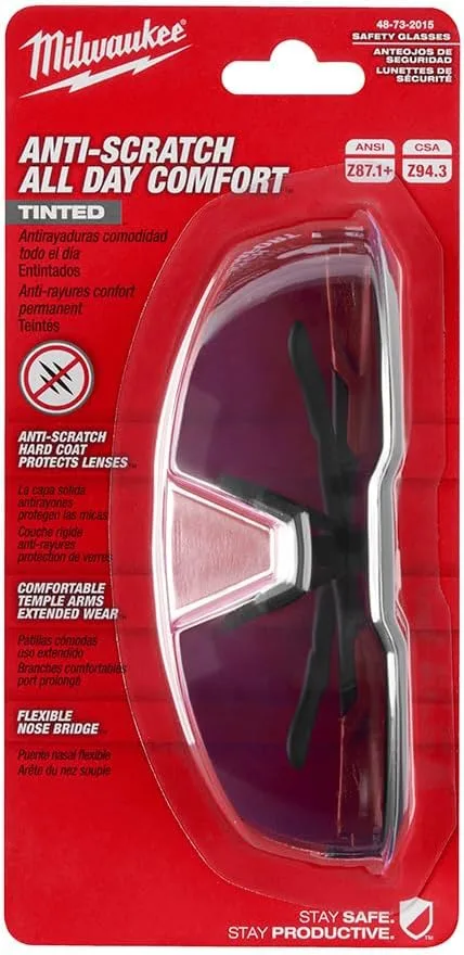 Milwaukee Electric - Tinted Anti-Scratch Glasses