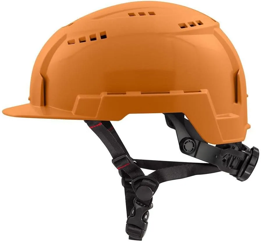 Milwaukee Orange Front Brim Vented Safety Helmet - Type 2 Class C
