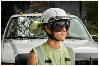 Milwaukee Electric White Front Brim Vented Safety Helmet - Type 2 CL