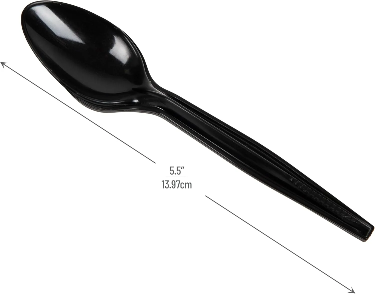 Mind Reader 100-Pack Black Plastic Fork Refill for CUTDISPBK-BLK Dispenser, 6.25" L and 100-Pack Black Plastic Spoon Refill