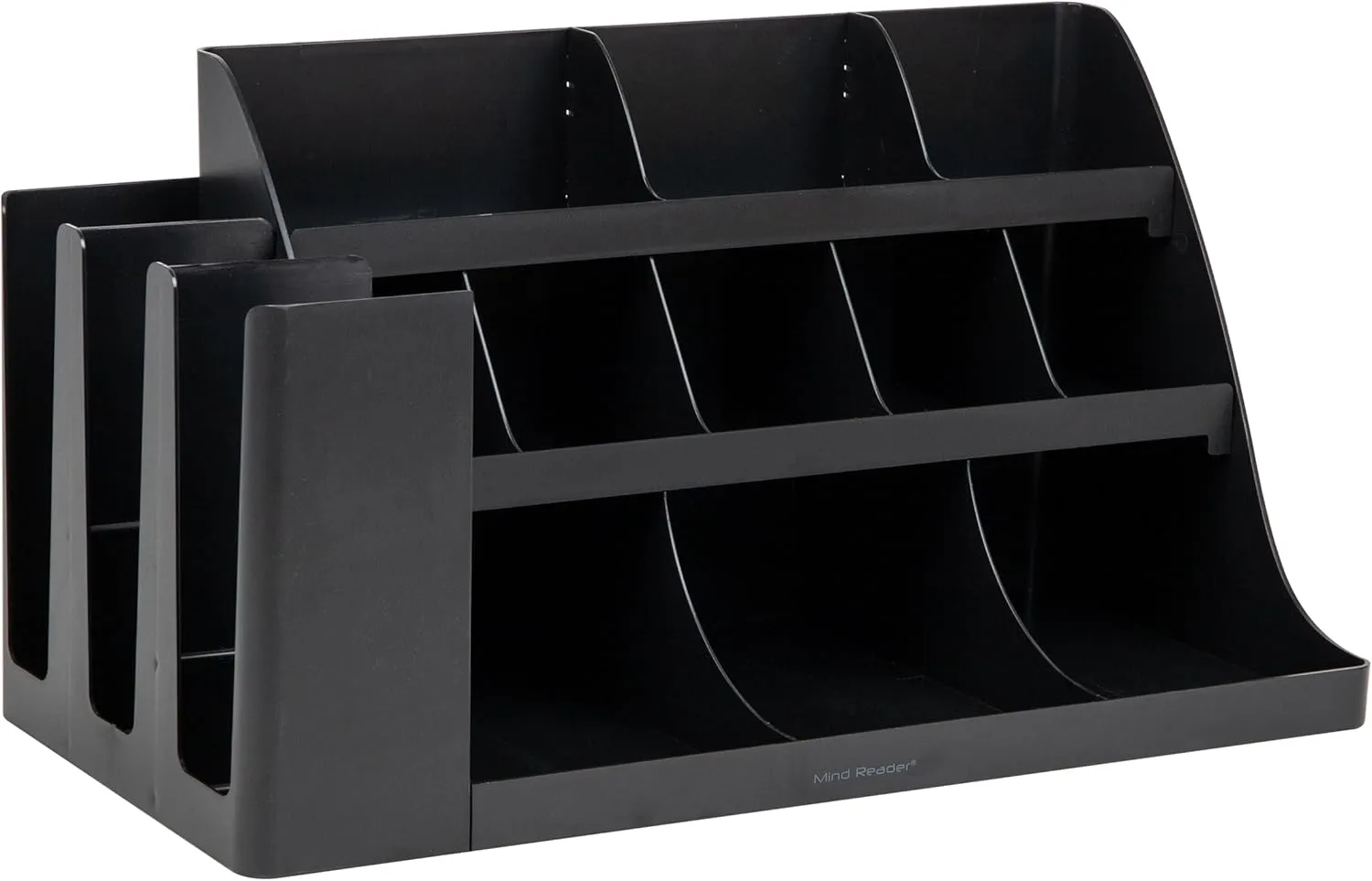 MIND READER 3-Tier 14-Compartment Countertop Organizer