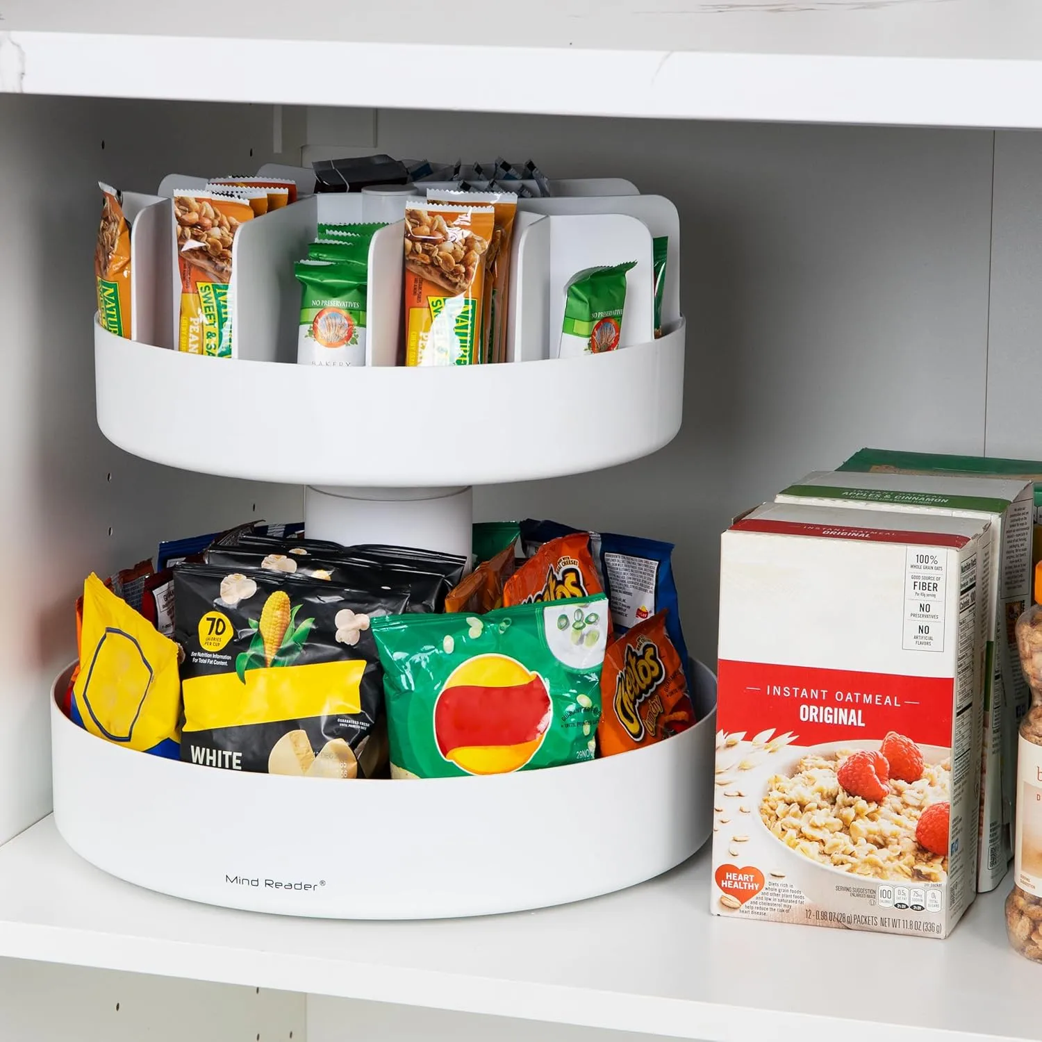 Mind Reader Rotating Snack Carousel Countertop Organizer