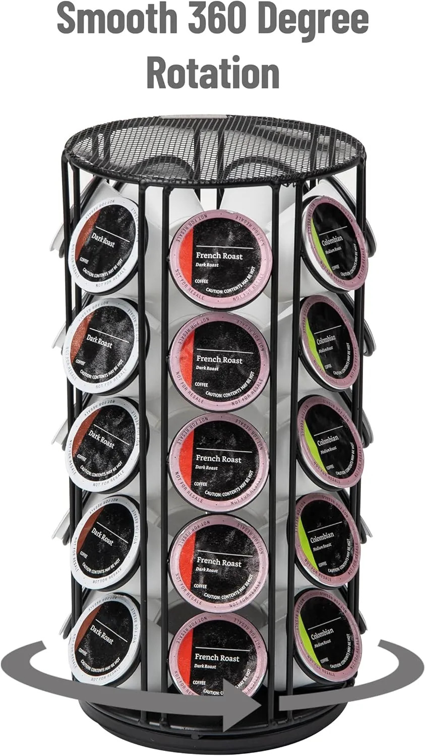MIND READER Single-Serve Coffee Pod Carousel Countertop Organizer