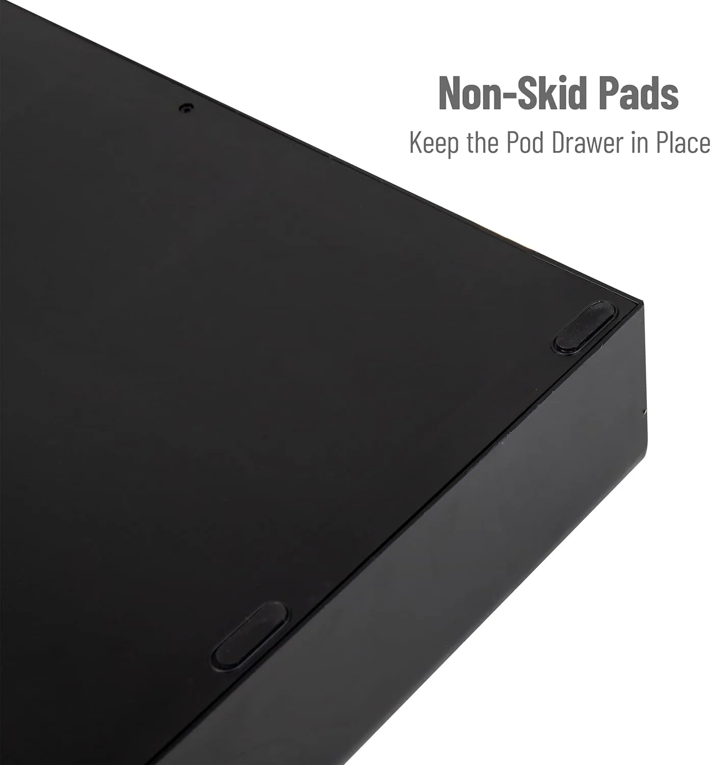 Mind Reader Single Serve Coffee Pod Drawer, 36 Pod Capacity, Countertop Organizer, Breakroom, 12.75"L x 13"W x 3"H, Black