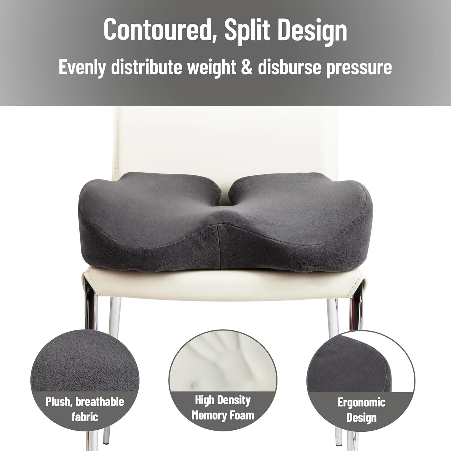 Mind Reader Air-Cloud Memory Foam Seat Cushion