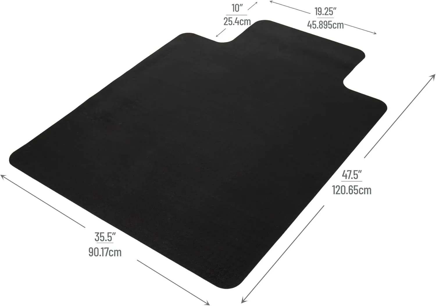 MIND READER Office Chair Mat for Hardwood Floors Under Desk Floor Protector PVC