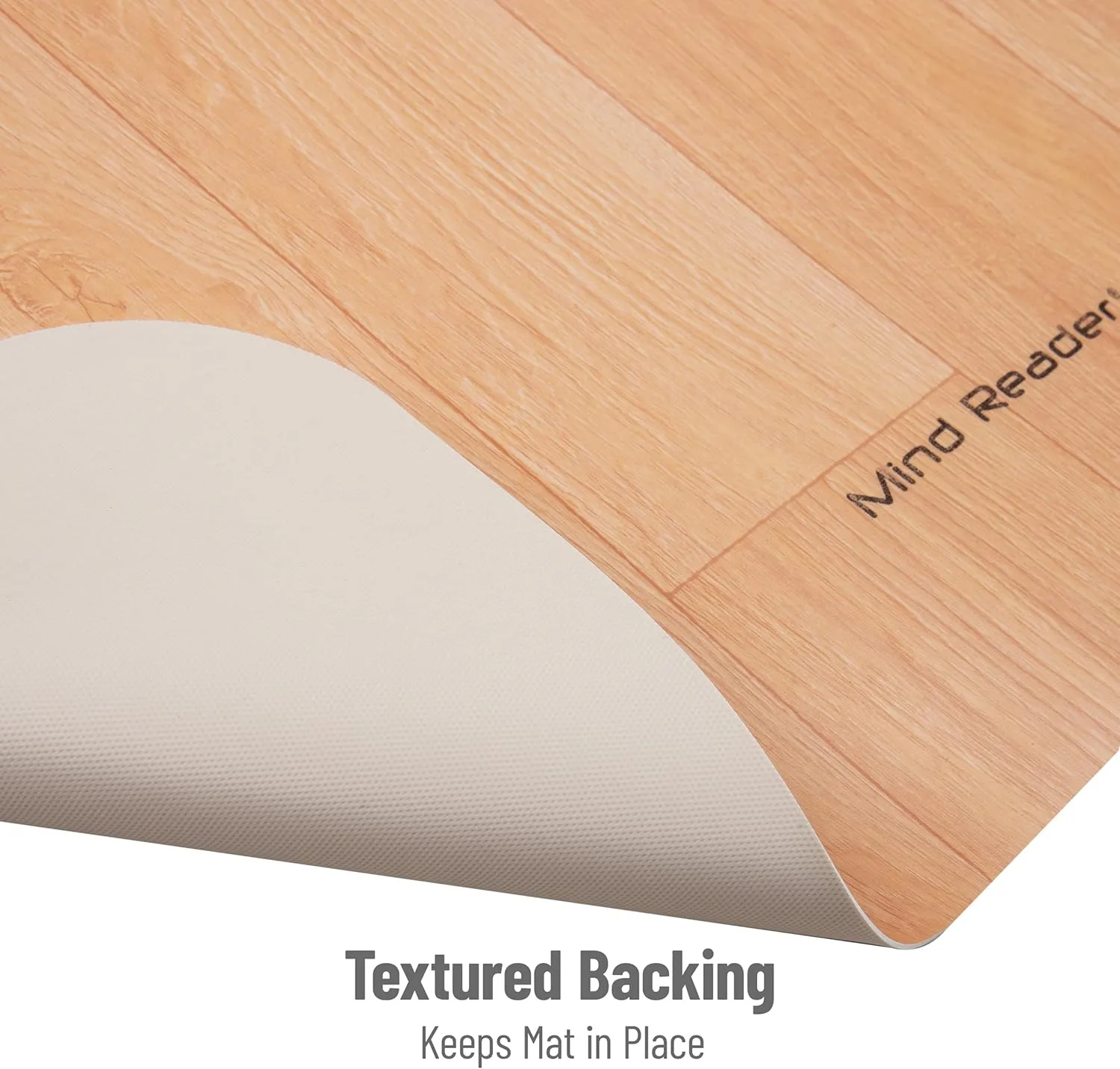MIND READER Office Chair Mat, PVC Under Desk Floor Protector