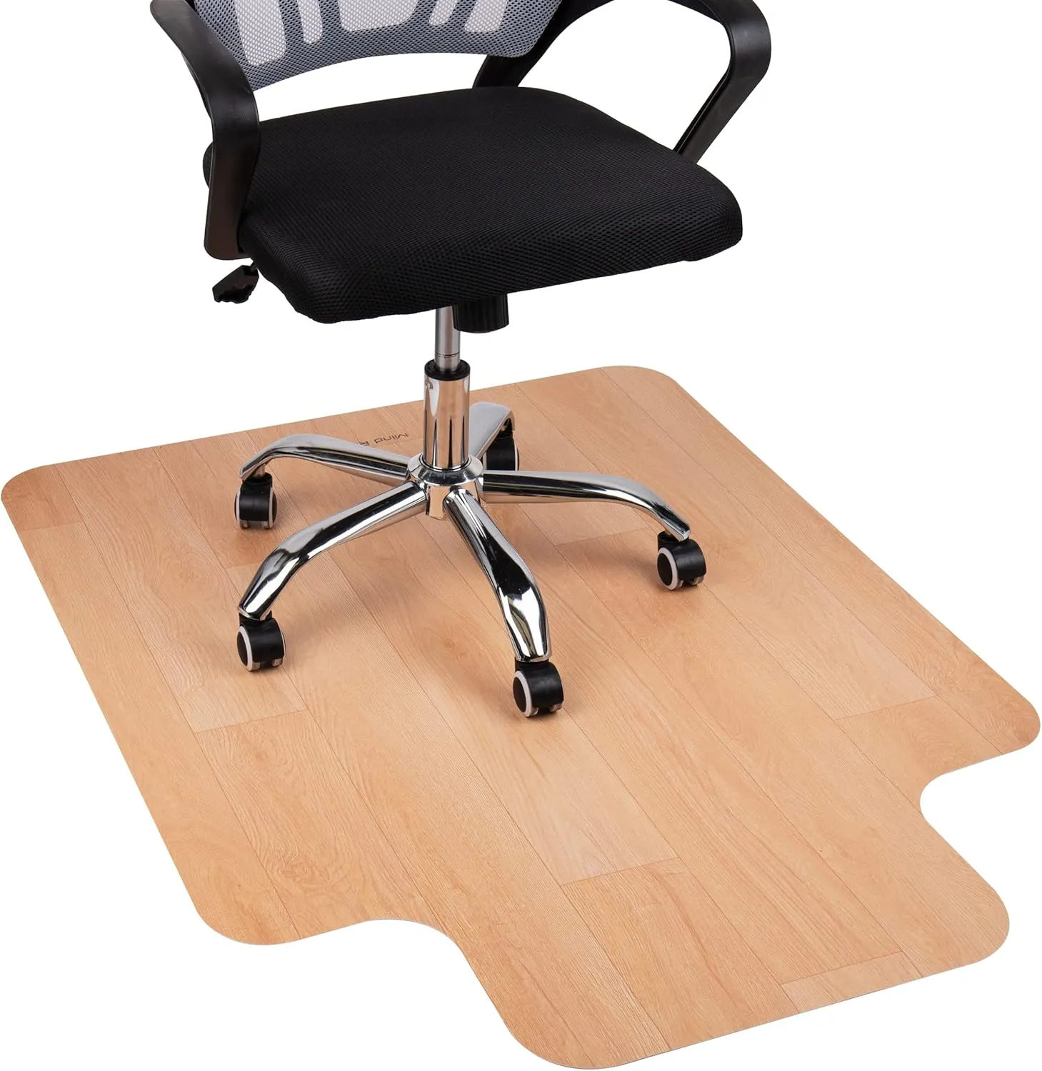 MIND READER Office Chair Mat, PVC Under Desk Floor Protector