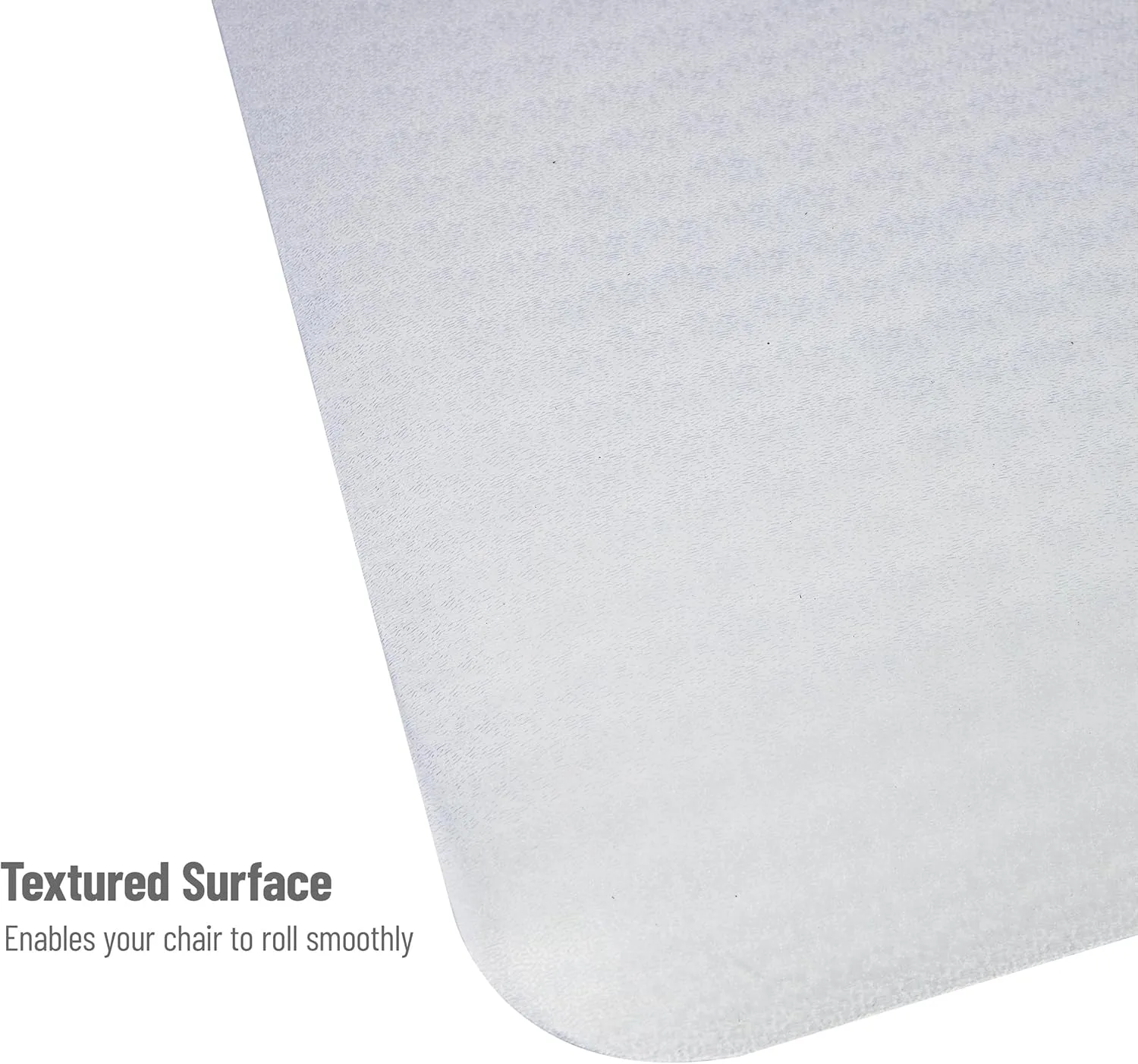 MIND READER Office Chair Mat, PVC Under Desk Floor Protector