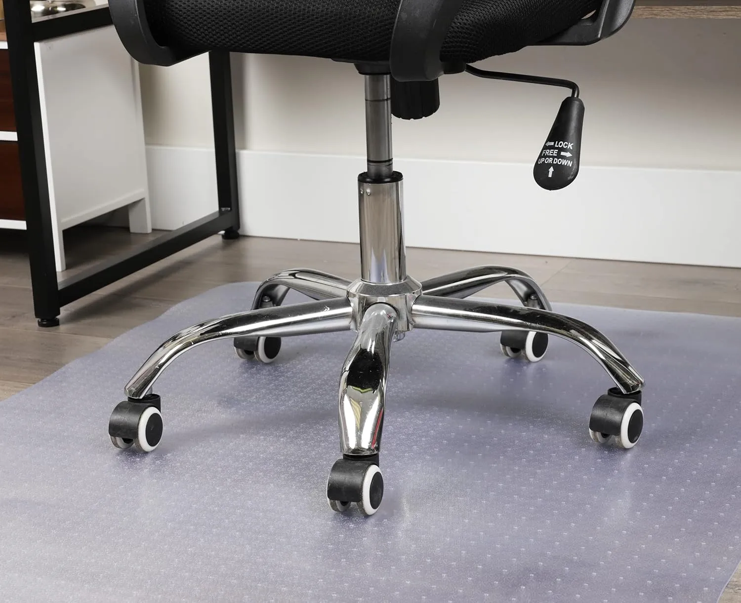 MIND READER Office Chair Mat, PVC Under Desk Floor Protector