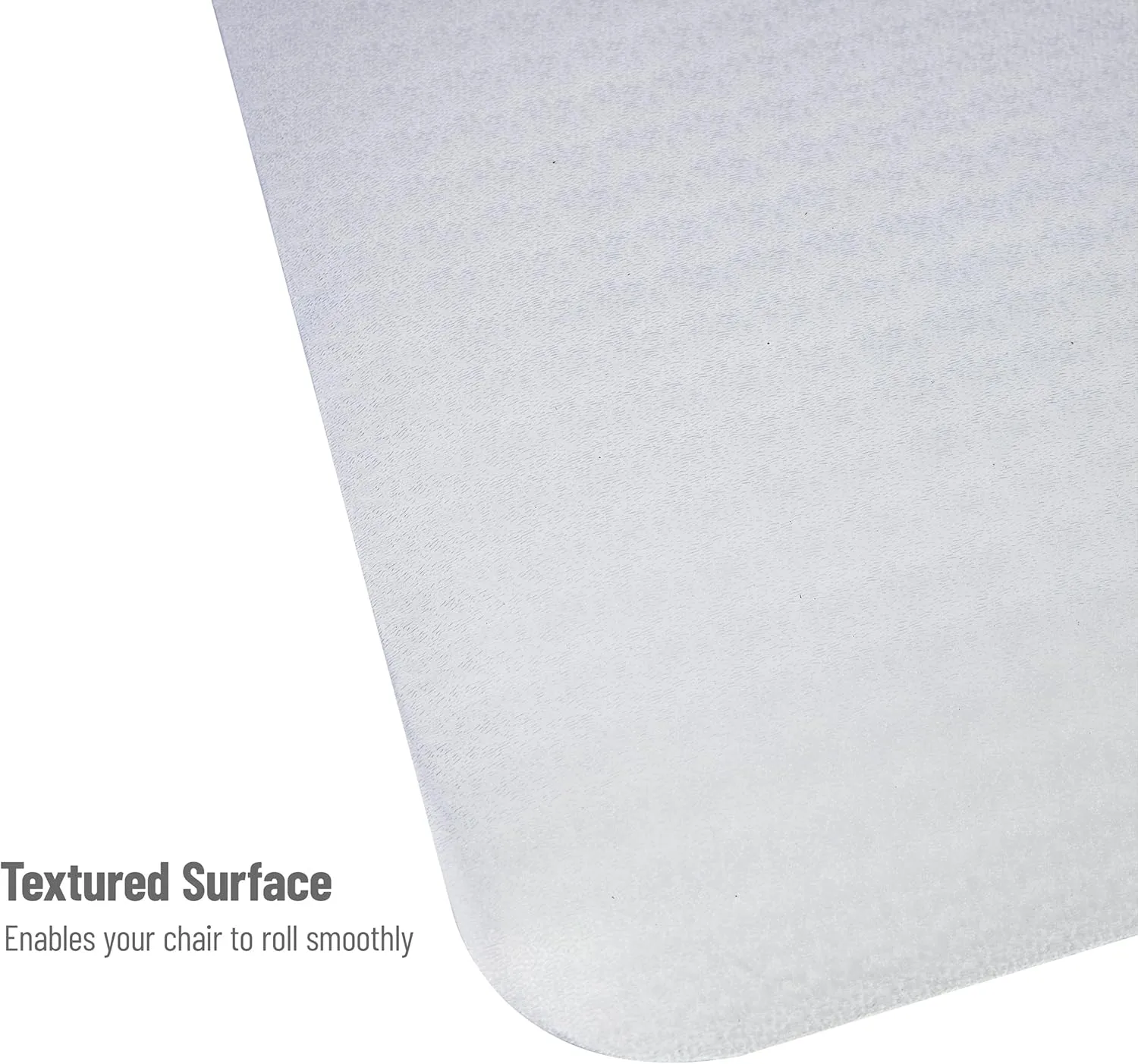 MIND READER Office Chair Mat, PVC Under Desk Floor Protector