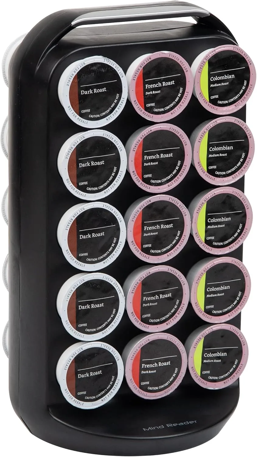 MIND READER Single-Serve Coffee Pod Carousel Countertop Organizer