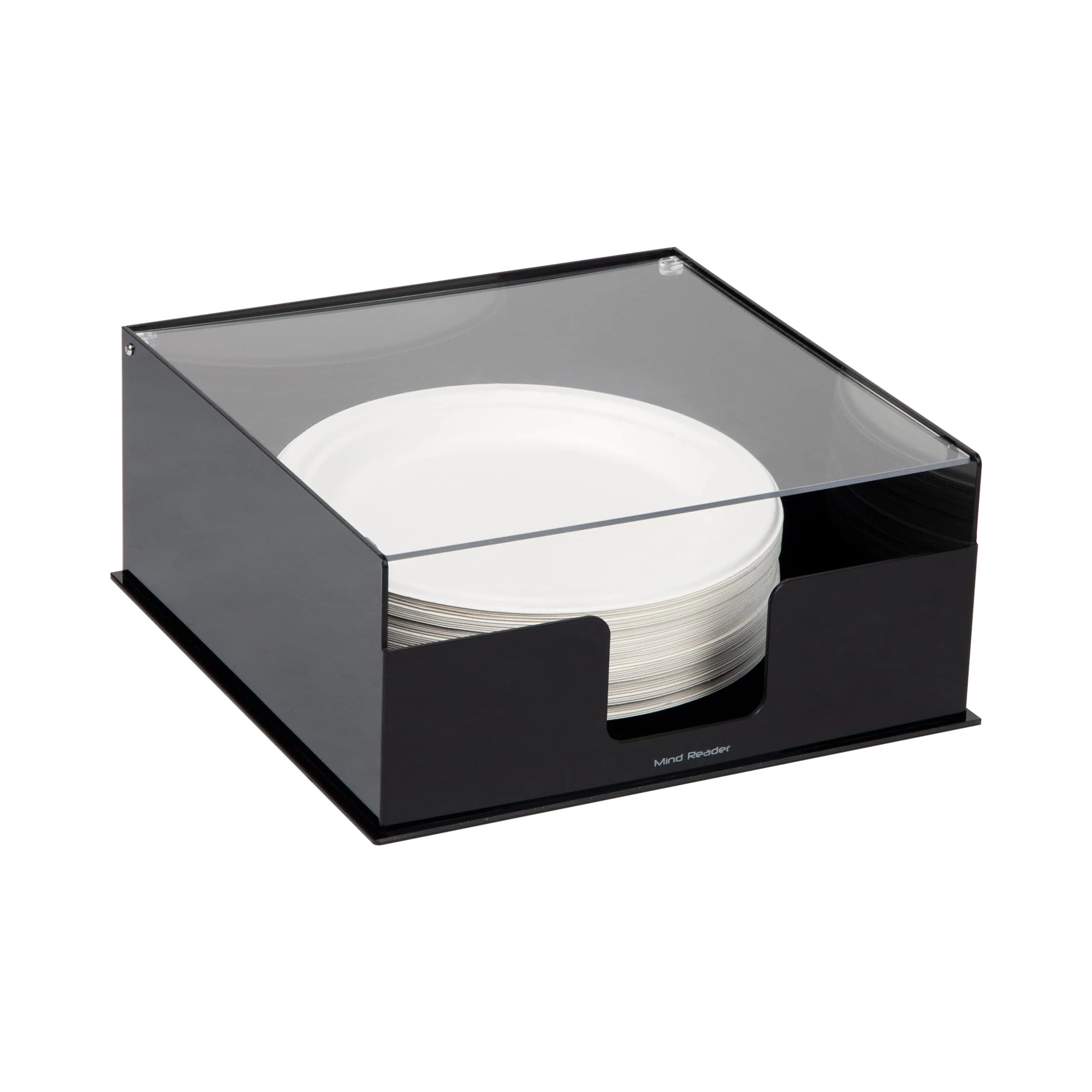 MIND READER Countertop Utensil, Napkin & Plate Organizer
