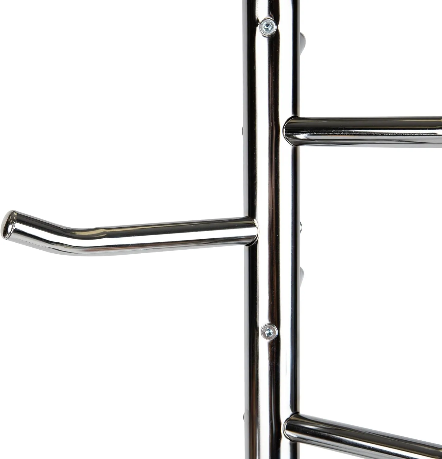 Mind Reader Freestanding Coat Rack, Multi-Hook Organizer for Office or Entryway, Metal, Silver