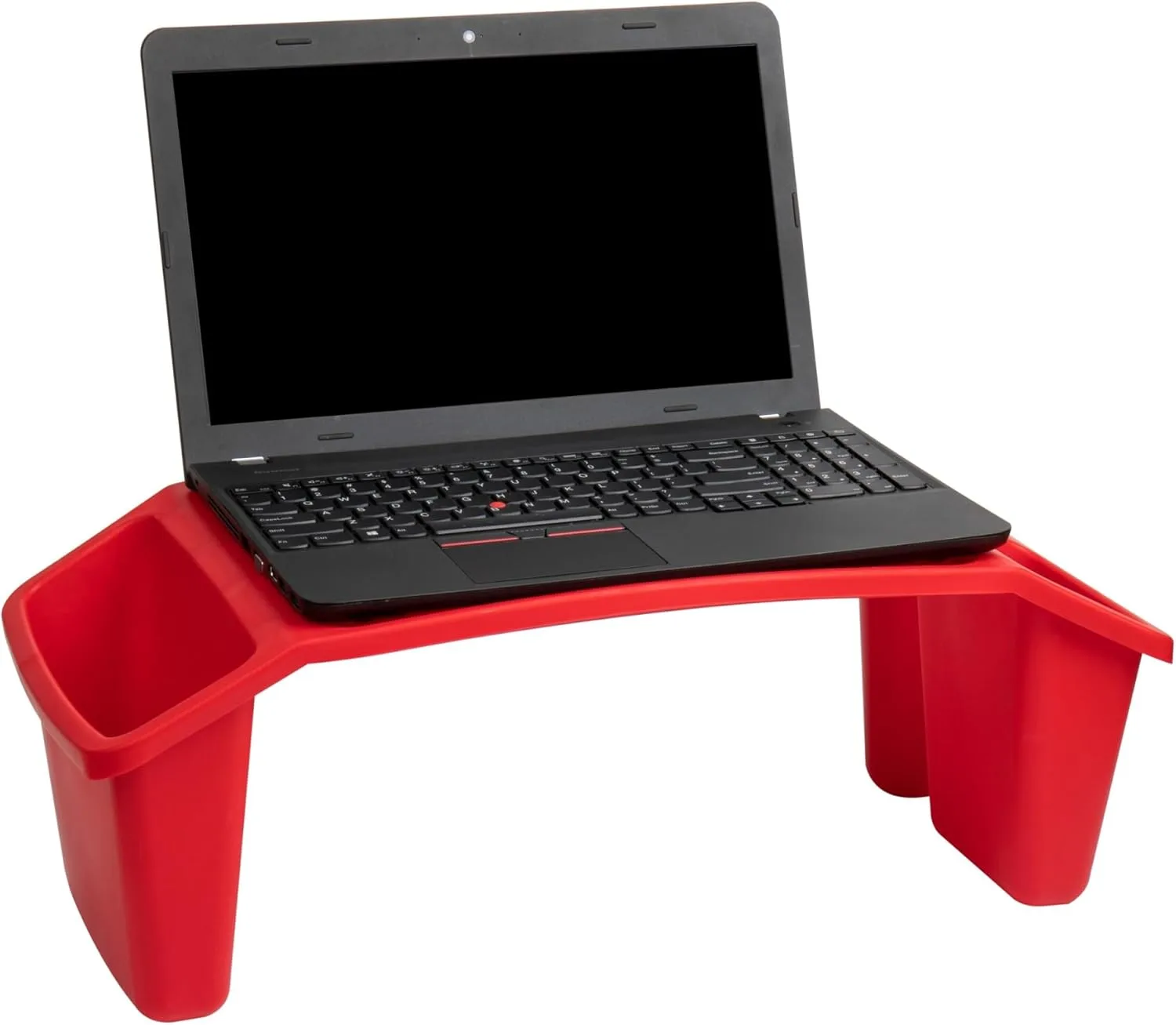 Mind Reader Kids Lap Desk, Portable Activity Tray with Side Storage, Stackable Plastic