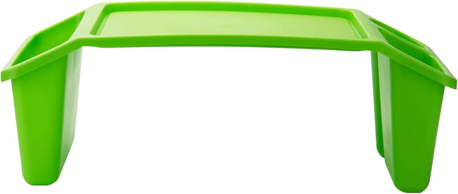 Mind Reader Kids Lap Desk, Portable Activity Tray with Side Storage, Stackable Plastic