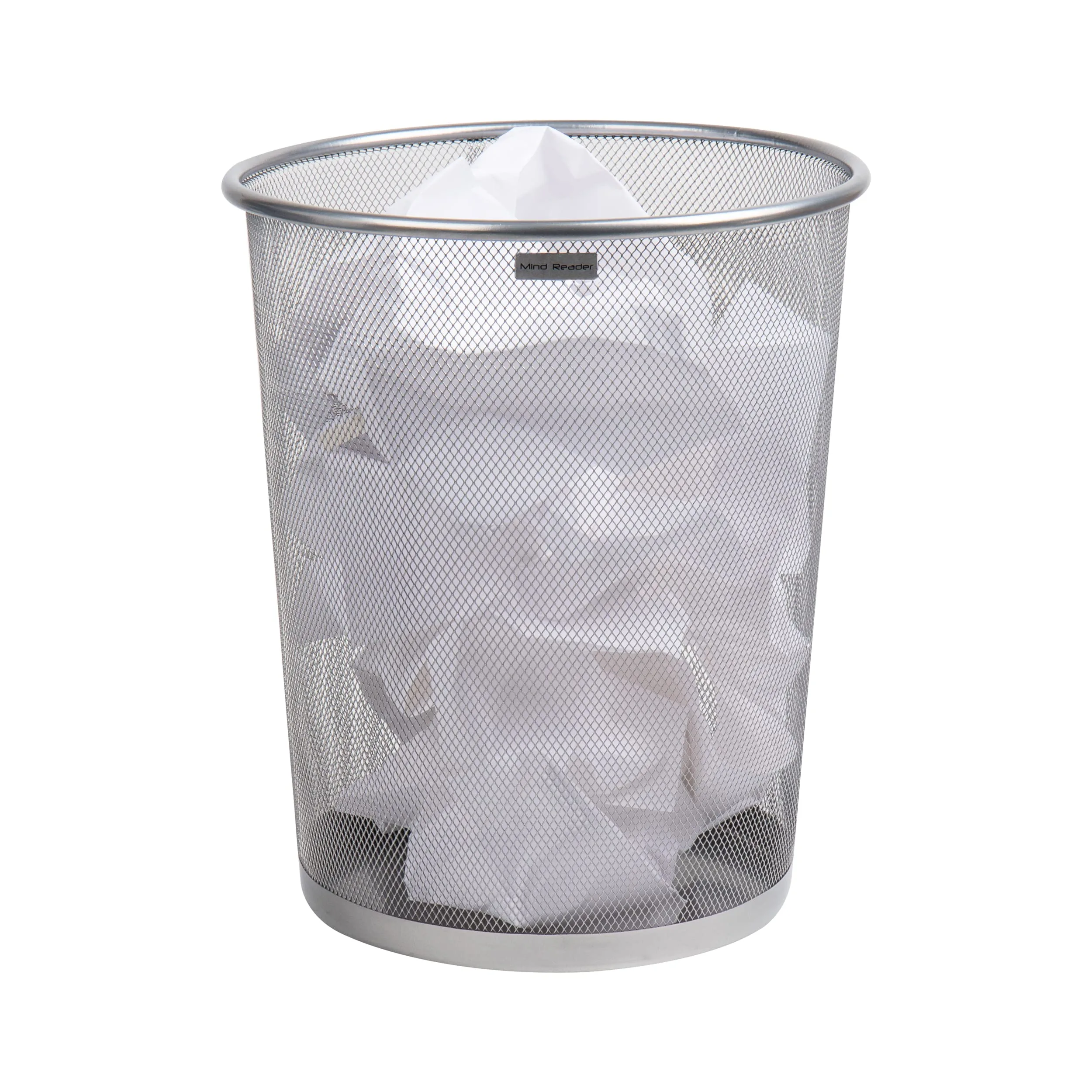 MIND READER Mesh Trash Can, Metal Mesh Waste Basket
