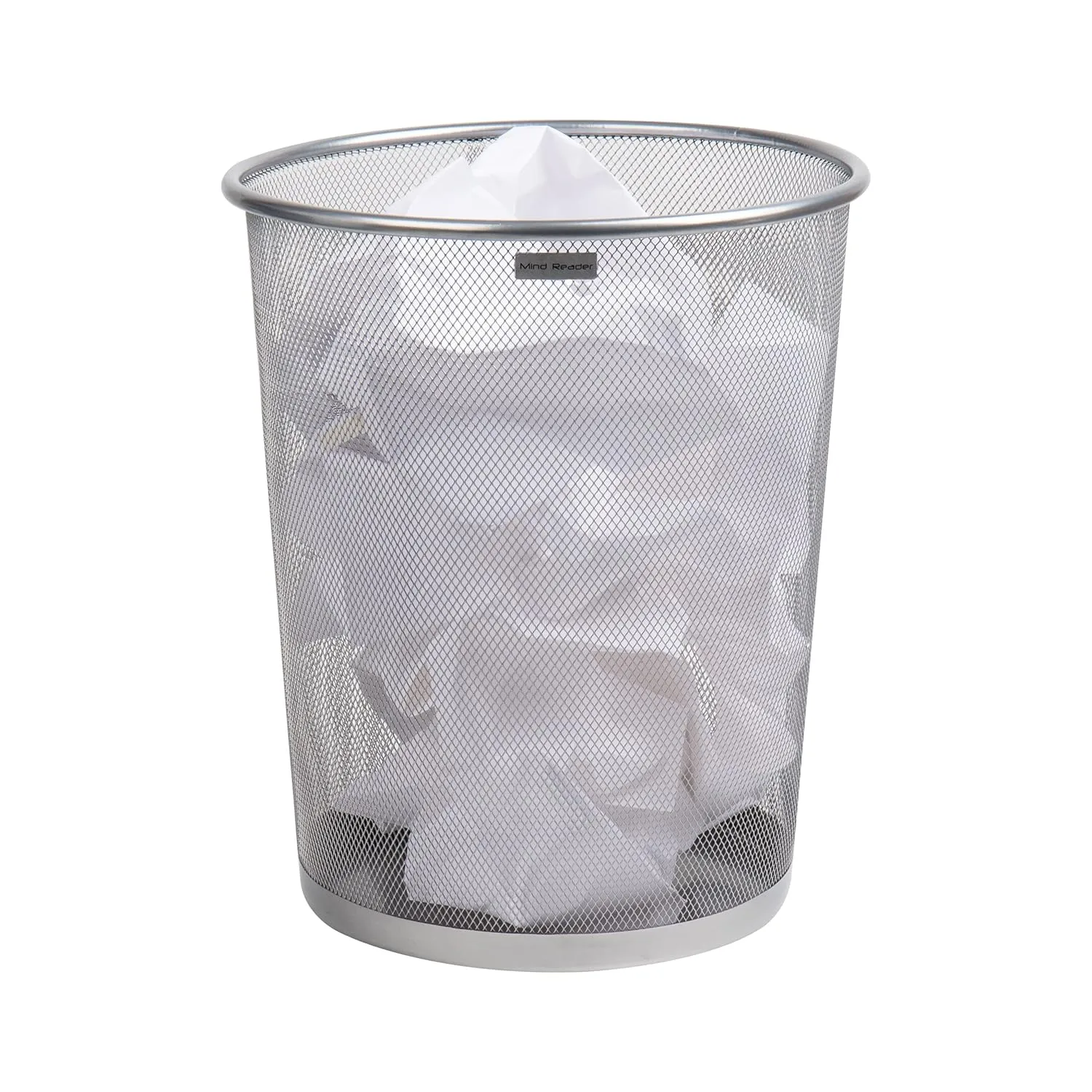 MIND READER Mesh Trash Can, Metal Mesh Waste Basket