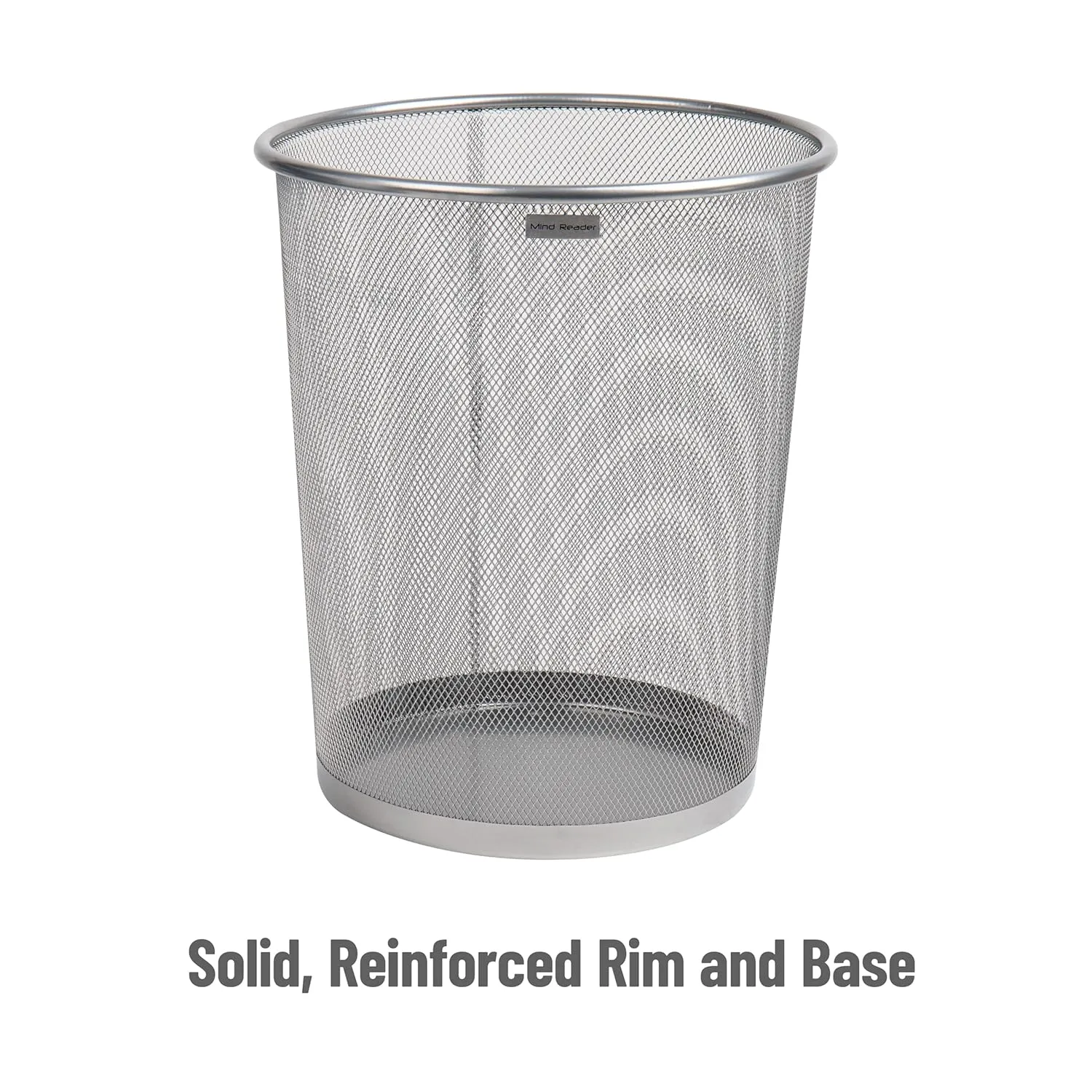 MIND READER Mesh Trash Can, Metal Mesh Waste Basket