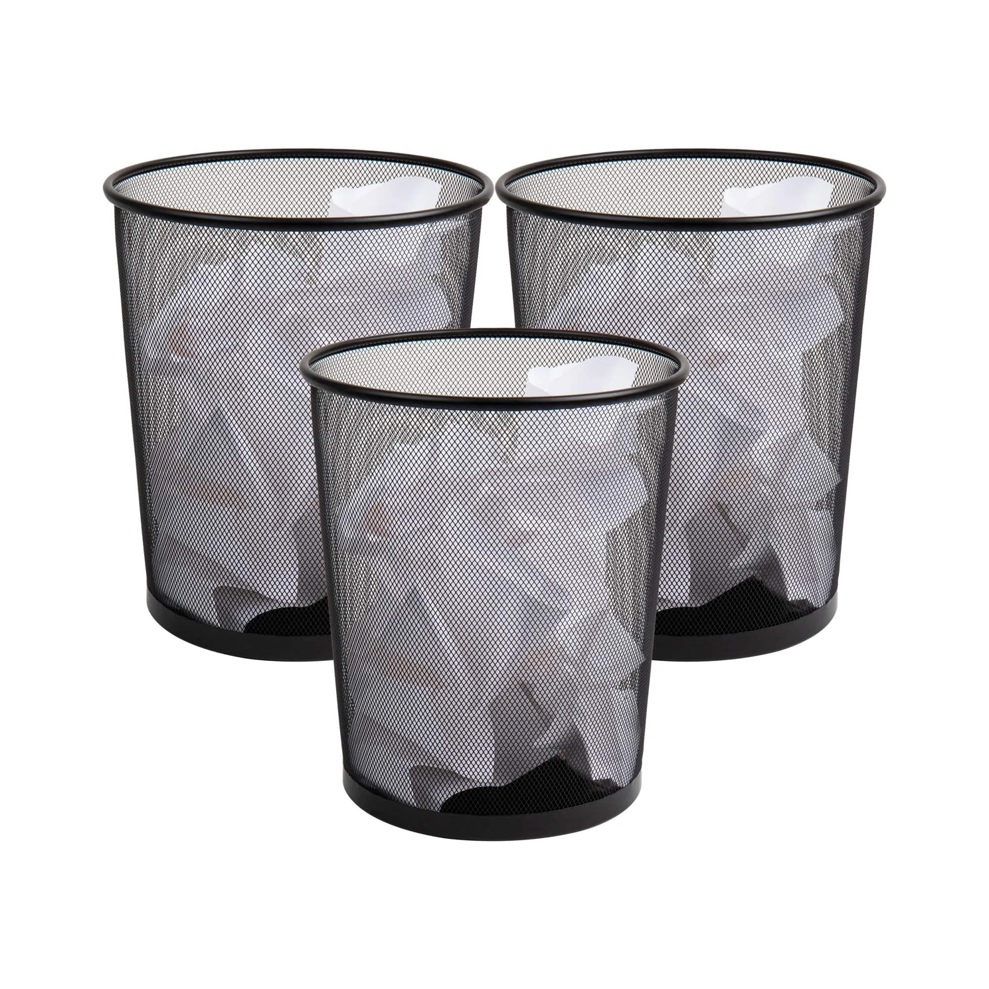 MIND READER Mesh Trash Can, Metal Mesh Waste Basket