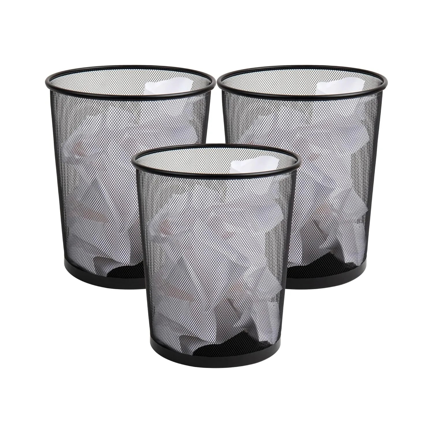 MIND READER Mesh Trash Can, Metal Mesh Waste Basket