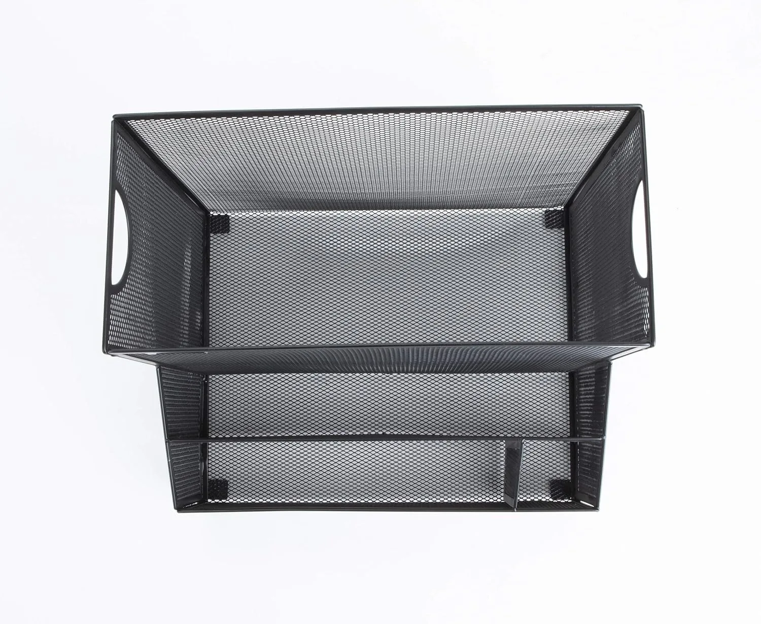 Mind Reader Desktop Organizer, Vertical File Storage, Letter Size, Office, Metal Mesh, 12.15" L x 9.5" W x 9.5" H, Black