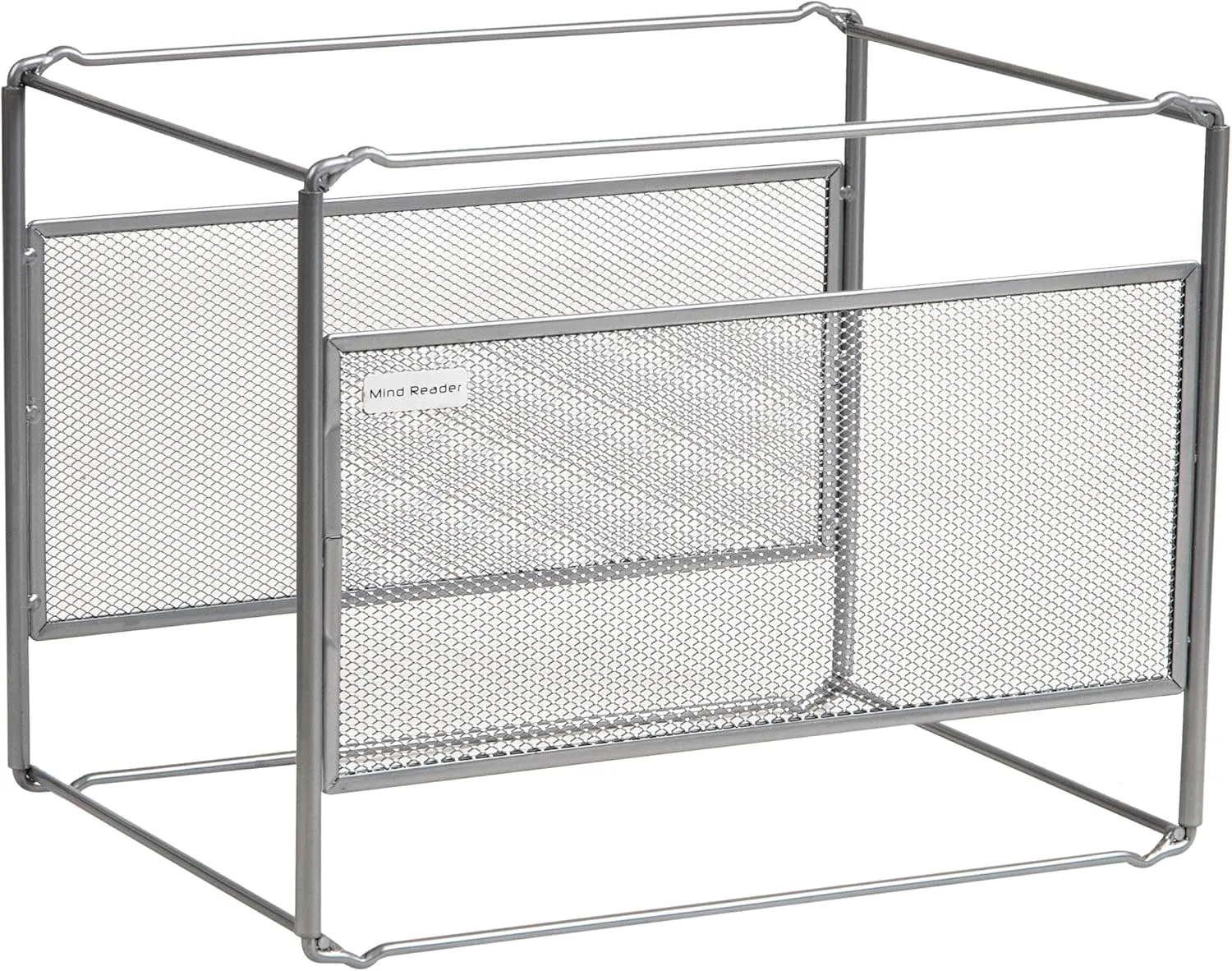 Mind Reader Hanging File Folder Organizer, Desktop Organizer, Metal Mesh, 13" L x 9.75" W x 10.25" H