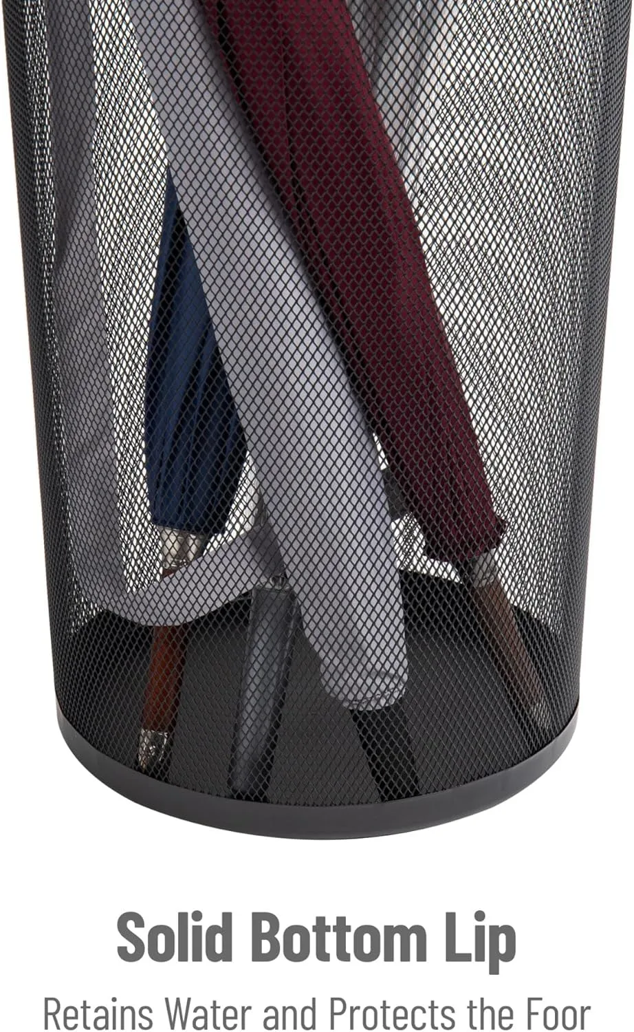 MIND READER Metal Mesh Umbrella Stand Multi-Purpose Storage
