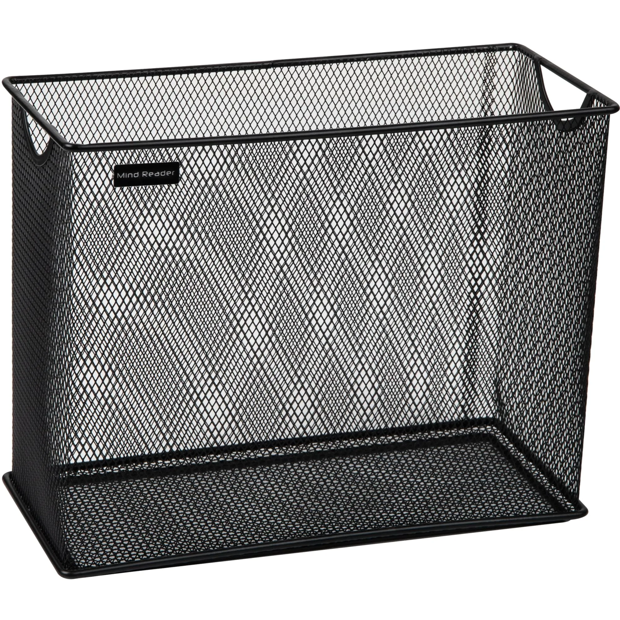 Mind Reader Vertical File Storage, Desktop Organizer, Hanging Files, Office, Metal Mesh, 12.25"L x 5.5"W x 10"H