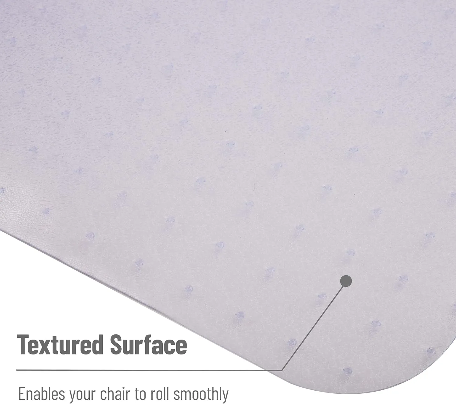 Mind Reader Office Chair Mat for Carpet, Chair Mat, PVC, 47.5" L x 35.5" W x 0.125" H, Set of 2, Clear Clear Set of 2