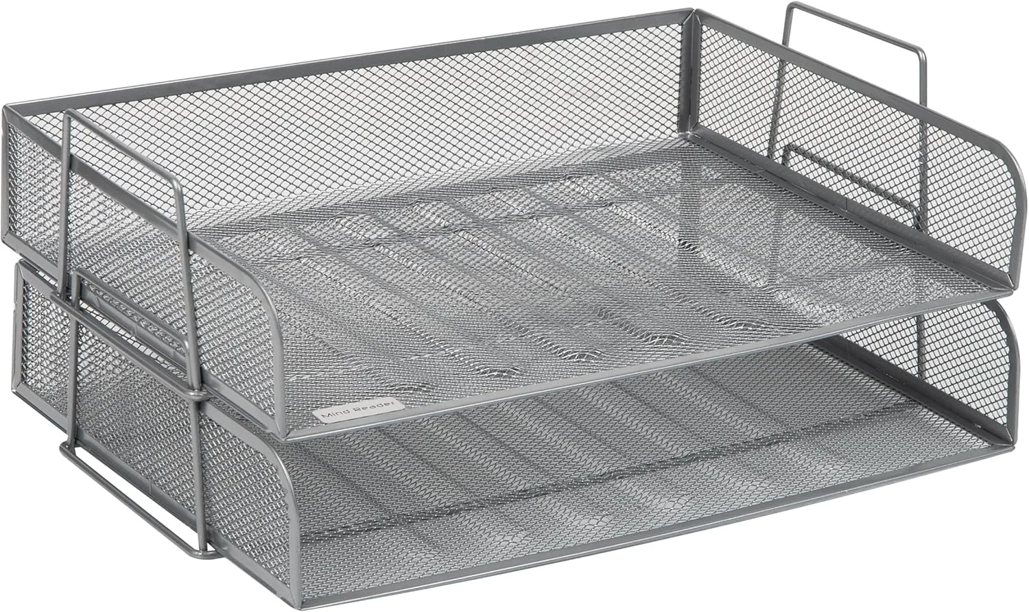 Mind Reader Stackable Paper Tray, Desktop Organizer, File Storage, Office, Metal Mesh - 9.8" x 6.3"