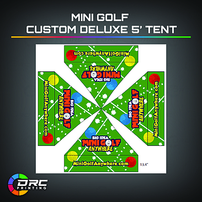 5ft Mini Golf Custom Deluxe Tent 5ft Mini Golf Custom Deluxe Tent