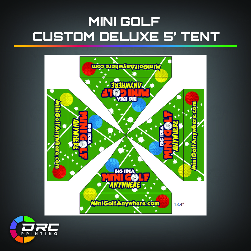 5ft Mini Golf Custom Deluxe Tent 5ft Mini Golf Custom Deluxe Tent